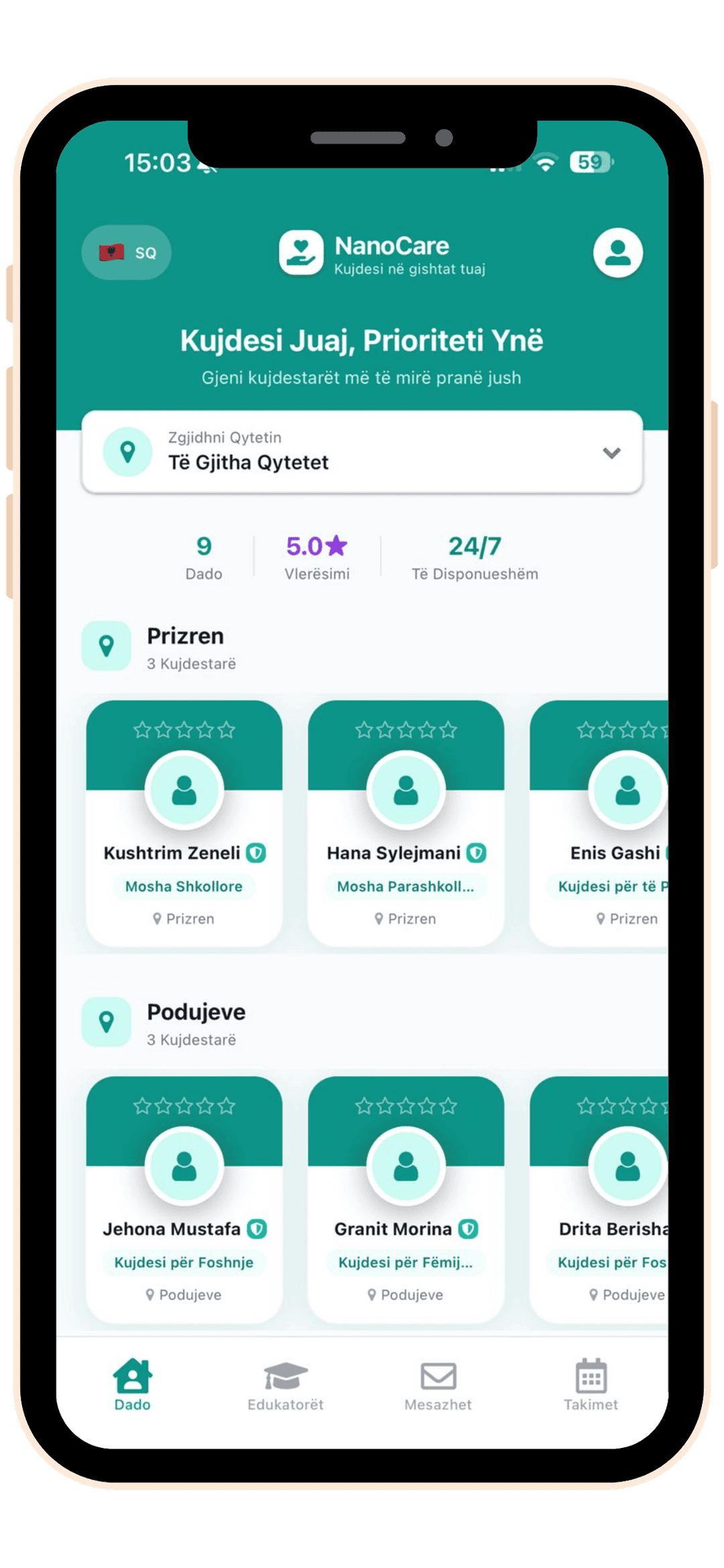 NanoCare App Preview